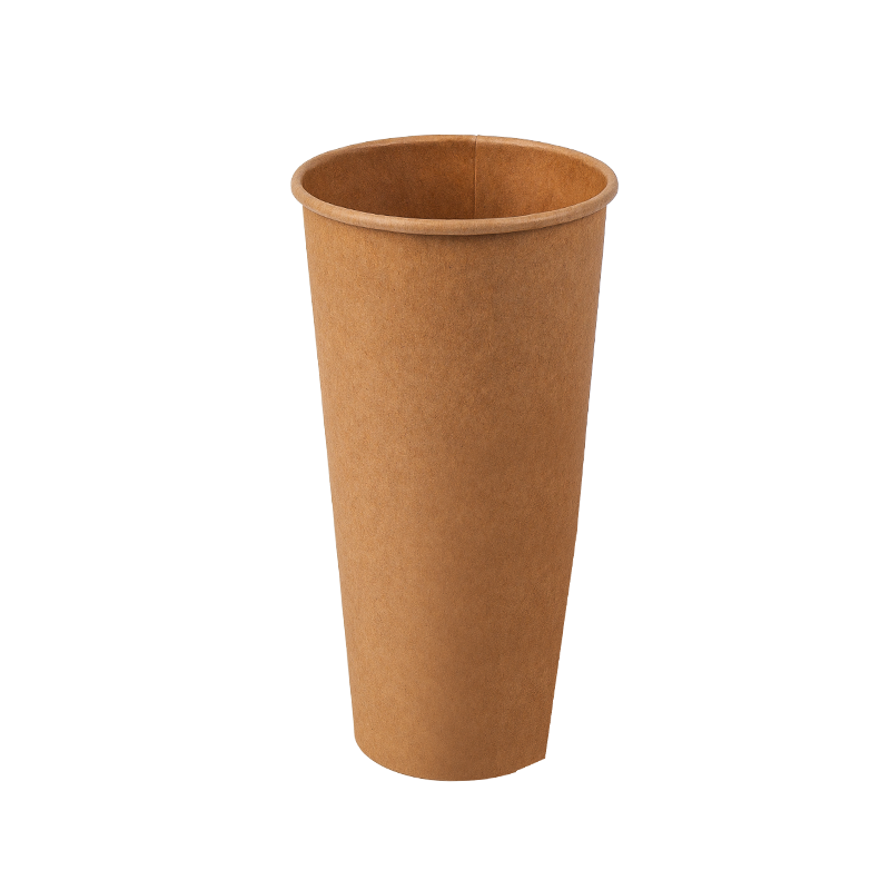 22oz jednorazový biologicky odbúrateľný jednovrstvový papierový pohár