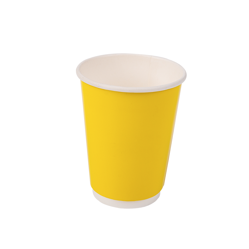 12oz jednorazový biologicky odbúrateľný dvojvrstvový papierový pohár